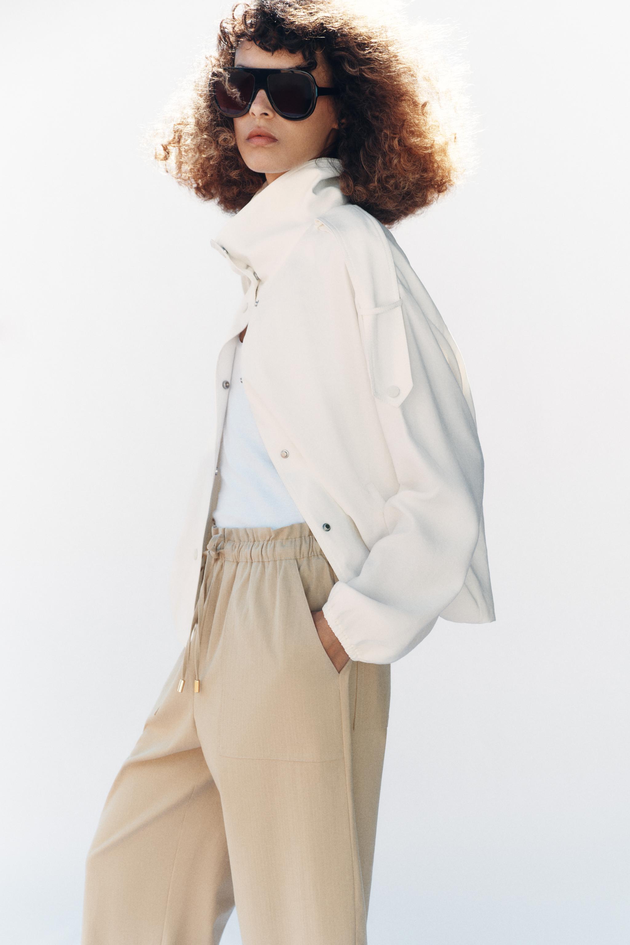 PANTALON TAPERED À TAILLE ÉLASTIQUE